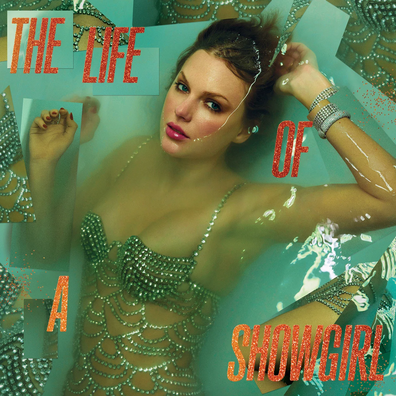 Taylor Swift - The Life Of A Showgirl, Sweat And Vanilla Perfume Portofino Orange Glitter Vinyl - Image 3