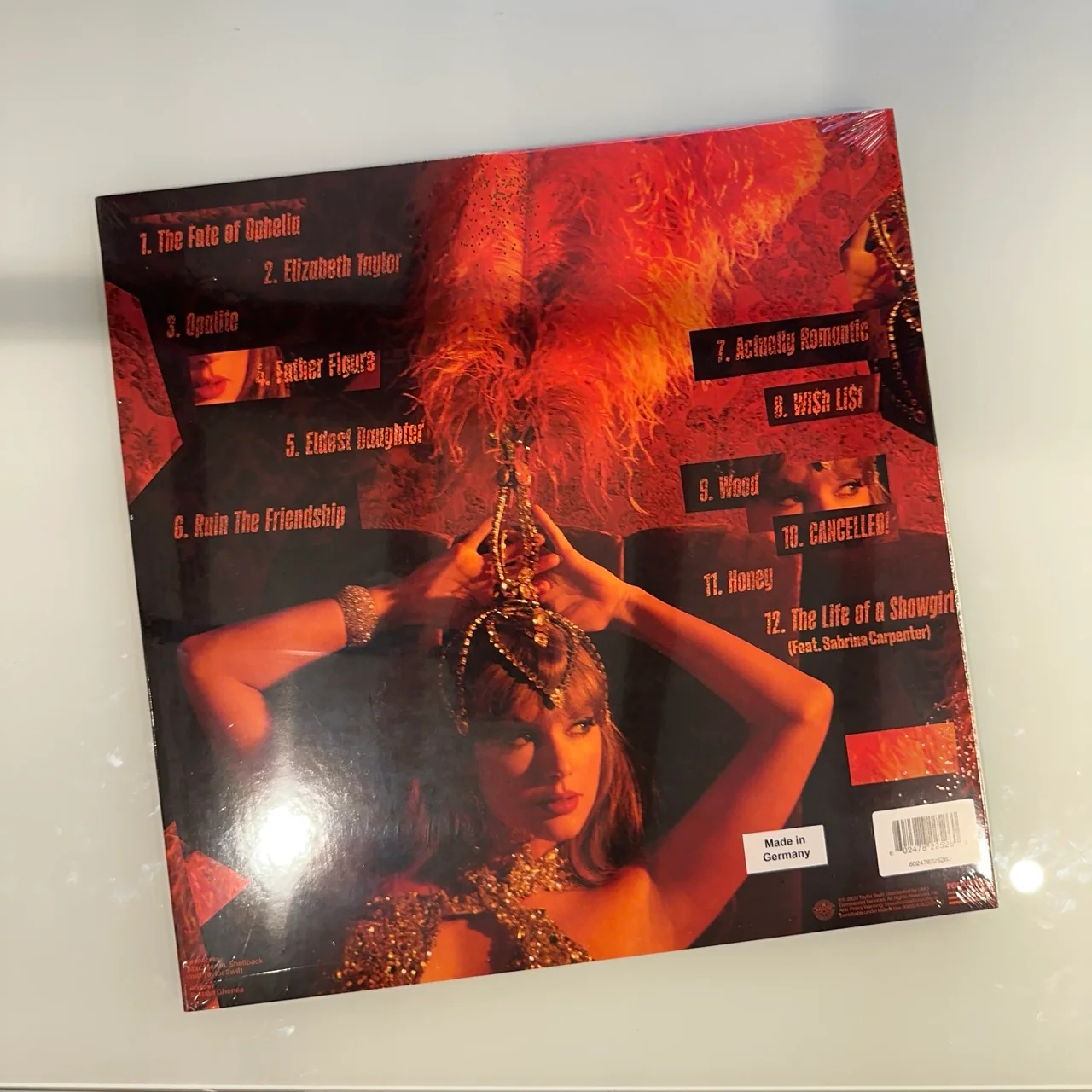 Taylor Swift - The Life Of A Showgirl, Sweat And Vanilla Perfume Portofino Orange Glitter Vinyl - Image 5